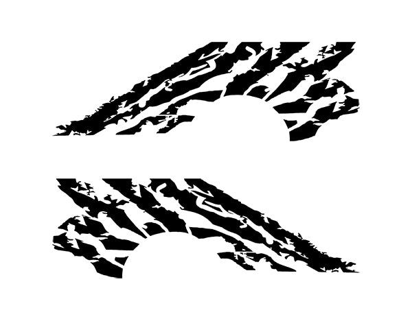 Shredded bed vinyl graphics for 2021 to 2023 models 