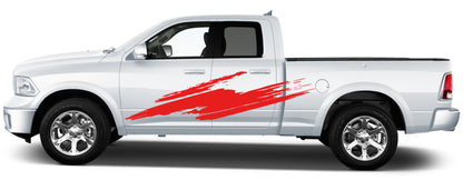 side splash graphics for dodge ram 2008 to 2018 models red