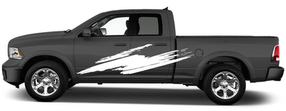 side splash graphics for dodge ram 2008 to 2018 models white