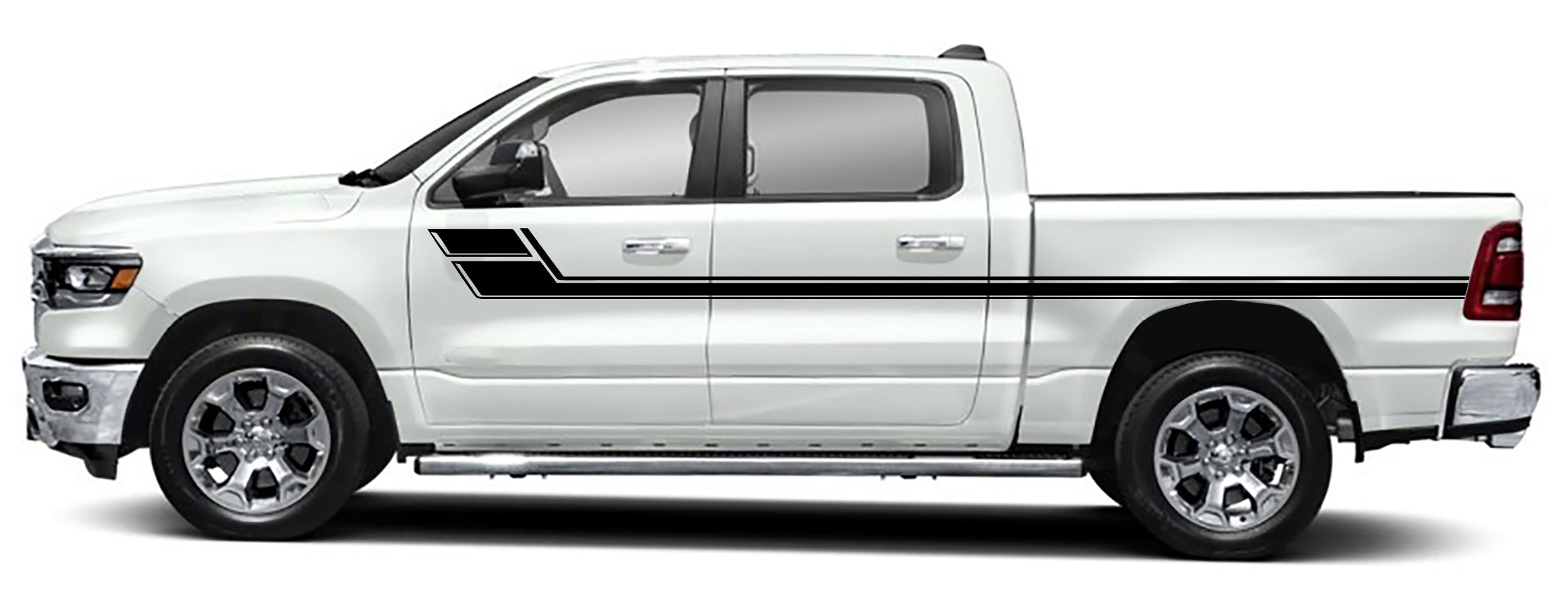 side racing stripes for dodge ram 1500 2500 2019 to 2023 models 