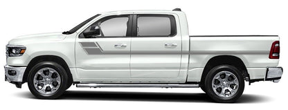 side racing stripes for dodge ram 1500 2500 2019 to 2023 models gray