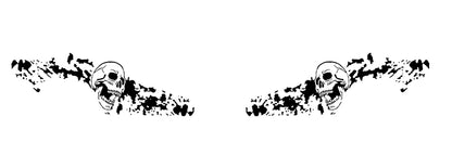 Skull nightmare side decals for dodge charger 2015 to 2023 models 