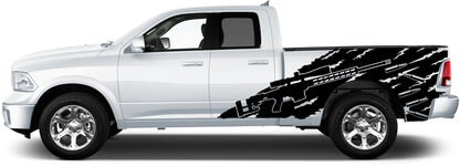 sniper side decal for dodge ram 2009 to 2018 models black