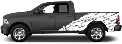 sniper side decal for dodge ram 2009 to 2018 models white