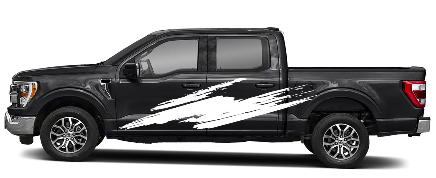 splash side graphics for ford f 150 2021 to 2023 models white