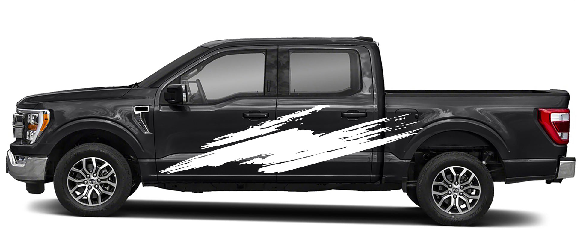 splash side graphics for ford f 150 2021 to 2023 models white