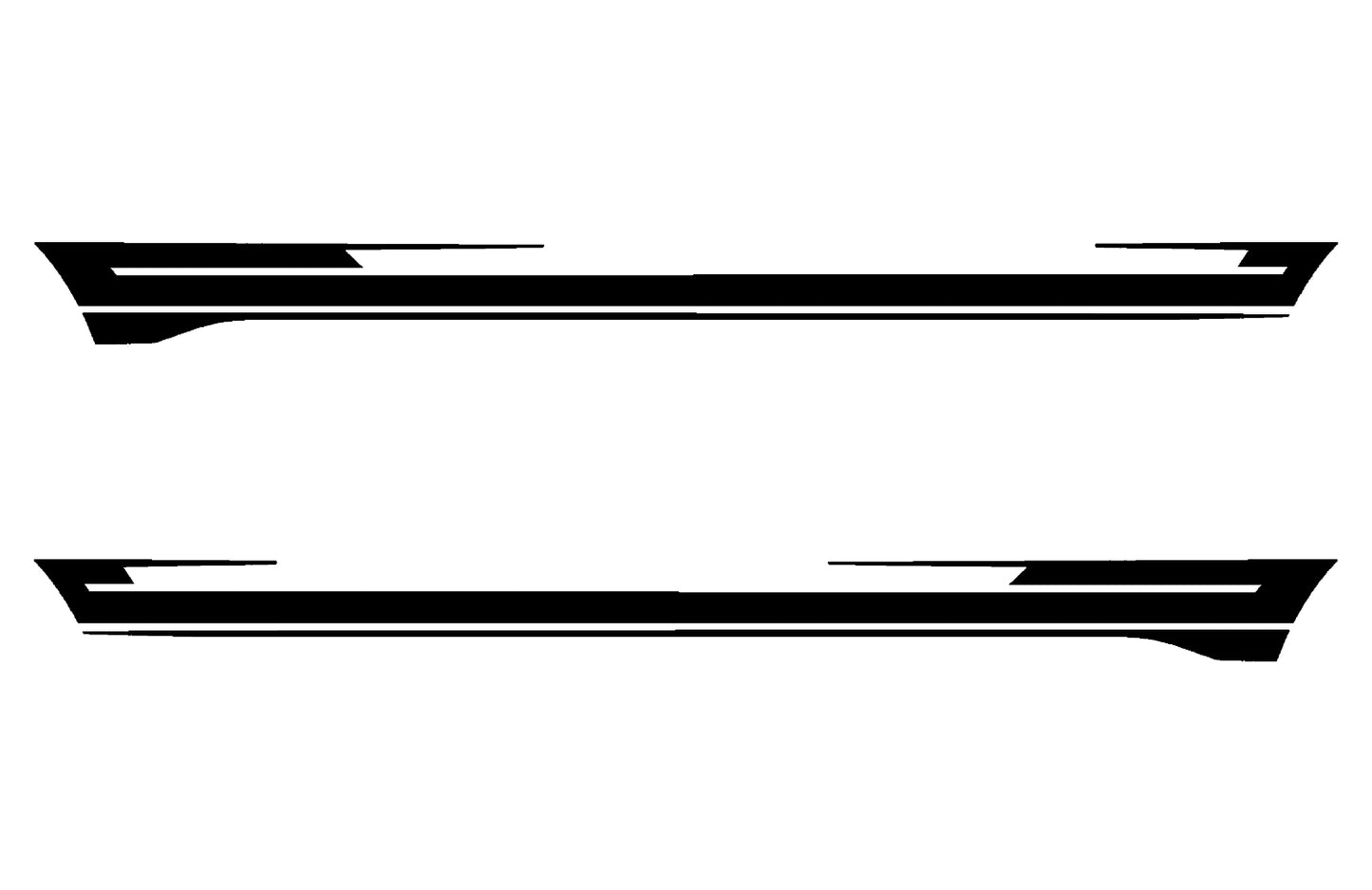 Sway side door mid panel stripes vinyl graphics for ford f 150 2021 to 2023 models 