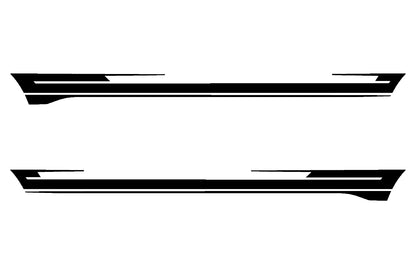 Sway side door mid panel stripes vinyl graphics for ford f 150 2021 to 2023 models 
