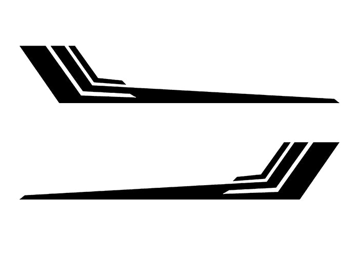 upper door hockey stripe vinyl graphics for ford f 150 2021 to 2023 models 