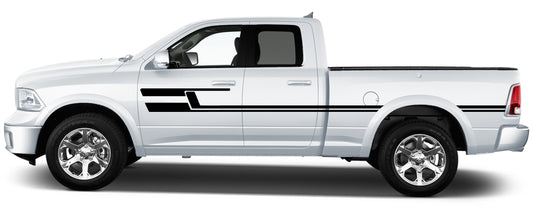 upper door stripes for dodge ram 2008 to 2018 models black