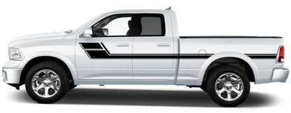 upper door side stripes for dodge ram 2008 to 2018 models black