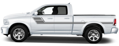 upper door side stripes for dodge ram 2008 to 2018 models gray