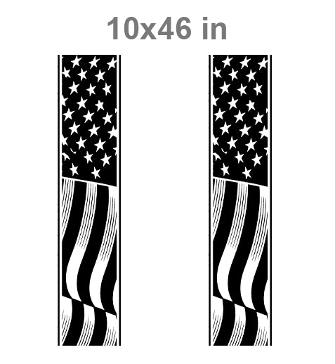 universal usa flag truck bed decal for all truck models and makes 