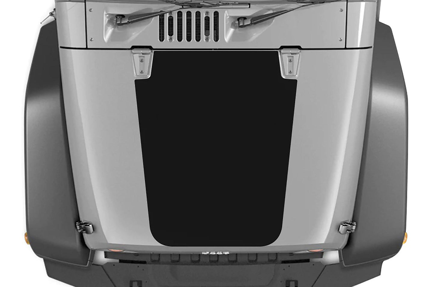 Jeep Wrangler JK (2007-2018) Custom Decals, Graphics and Stickers - Blackout Hood Decal - Jkprostickers