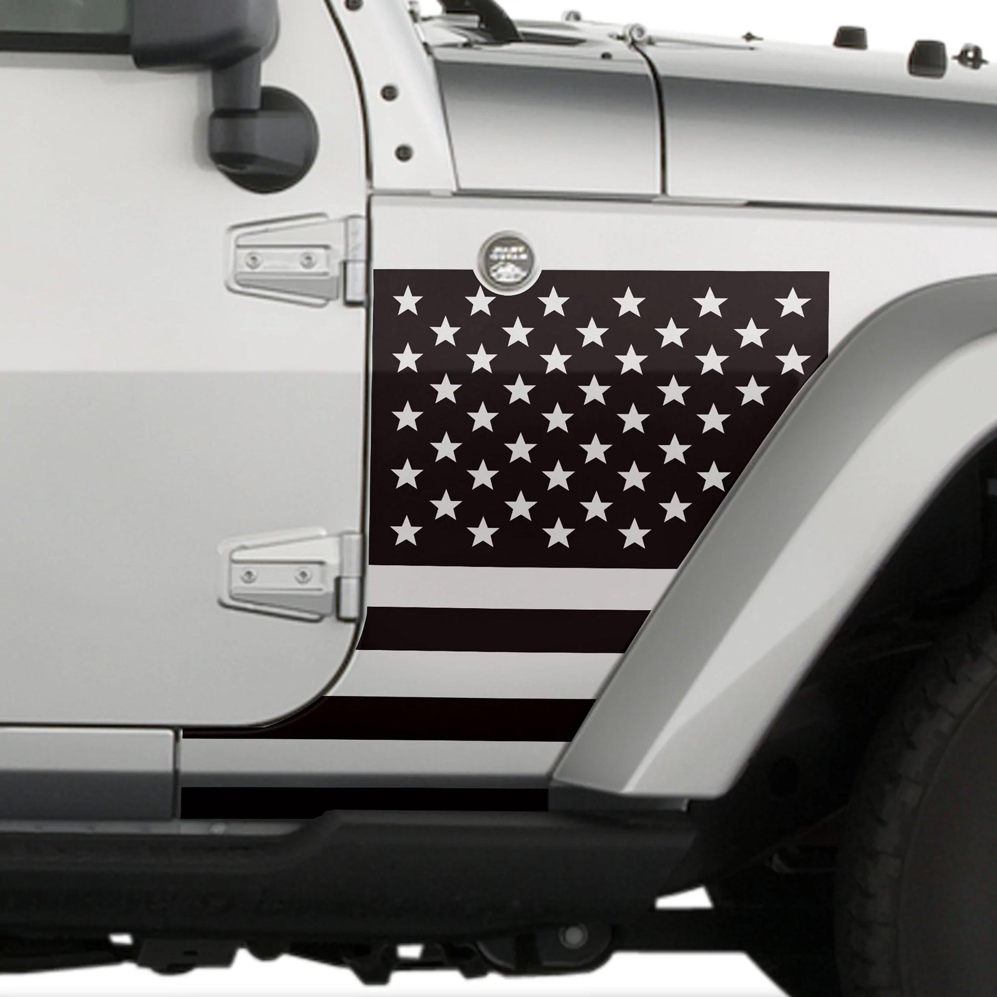Jeep Wrangler JK (2007-2018) Custom Decals, Graphics and Stickers - Flag Fender Kit - Jkprostickers