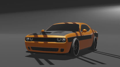Dodge Challenger Rumble Bee Side Stripes Decals (Pair) : Vinyl Graphics Kit Fits (2008-2023)