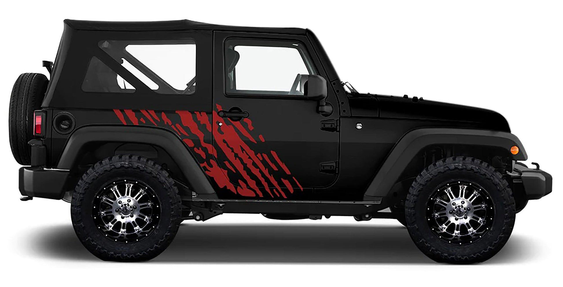 Jeep Wrangler (1999-2006) Custom Decals, Graphics and Stickers - Mud Splash Kit - Jkprostickers