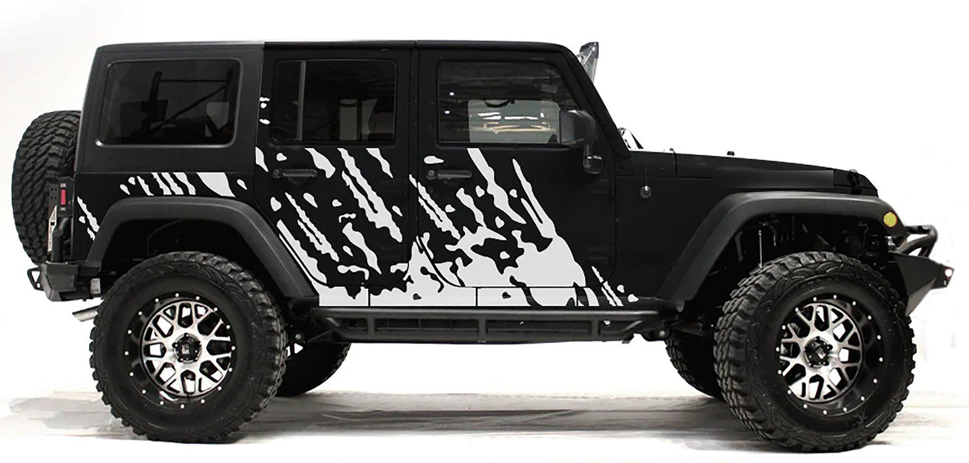 Jeep Wrangler JK (2007-2018) Custom Decals, Graphics and Stickers - Brust Kit - Jkprostickers