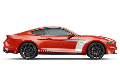 Large Side Racing Strips Compatible With Ford Mustang (2015 to 2022) models | Auto Vinyl Graphics Decals and Stickers. - Jkprostickers