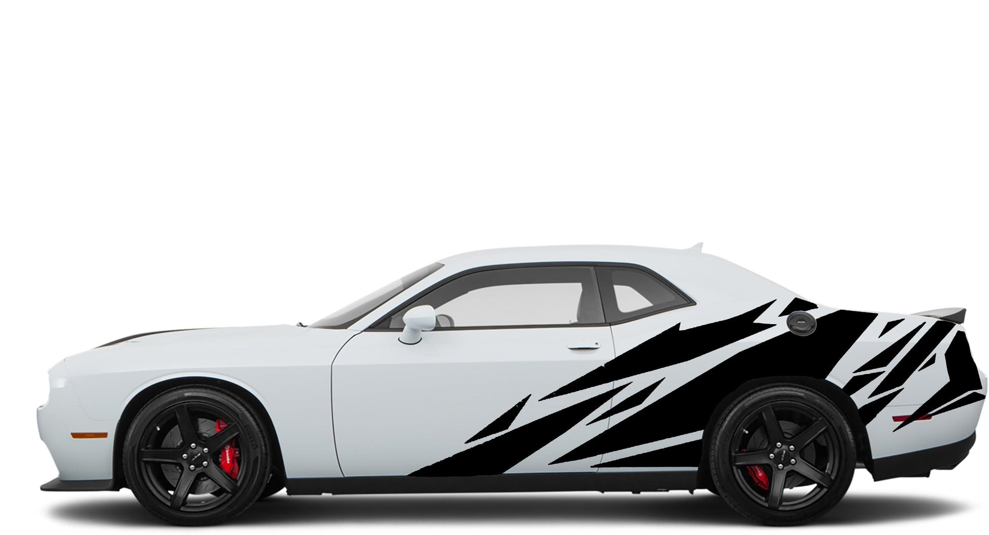 Dodge Challenger Geometric Side Decals (Pair) : Vinyl Graphics Kit Fits (2008-2023)