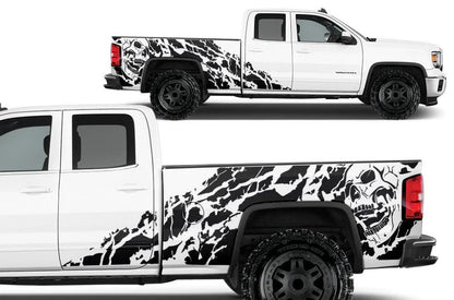GMC Sierra 2014-2017 Custom Vinyl Decal, Graphics and Stickers - Nightmare Kit - Jkprostickers