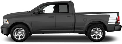 Dodge Ram 1500/2500/3500 (2009-2018) Custom Vinyl Decals, Graphics and Stickers - Hockey bed decal (Pair) - Jkprostickers