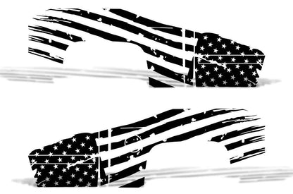 Chevrolet Silverado (2008-2013) Custom Decals, Graphics and Stickers - Patriot USA American Flag Kit - Jkprostickers