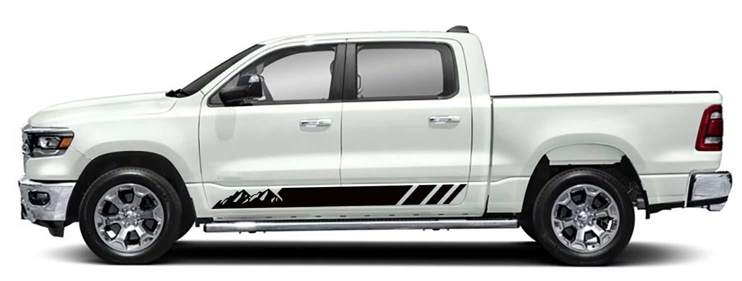 mountain side stripe kit for dodge ram 1500 2019 to 2023 models