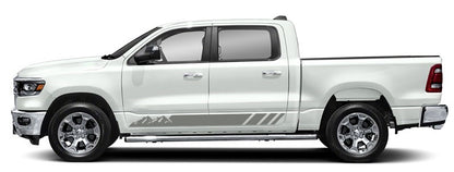 Dodge Ram Mountains Rocker Stripes Decals (Pair) : Vinyl Graphics Kit Fits (2019-2023)