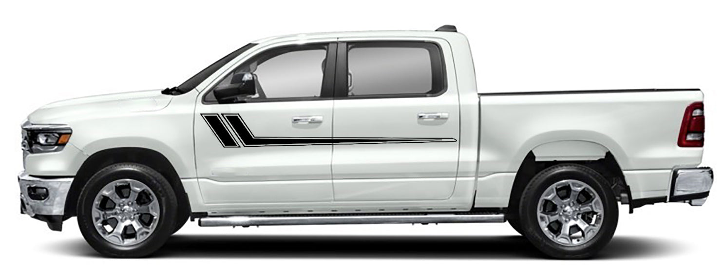 upper door side stripes for dodge ram 1500 2019 to 2023 models