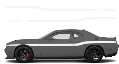 Dodge Challenger, R/T, SRT (2008-2023) Custom Vinyl Decal Graphics - Beltline Standerd (Pair) - Jkprostickers