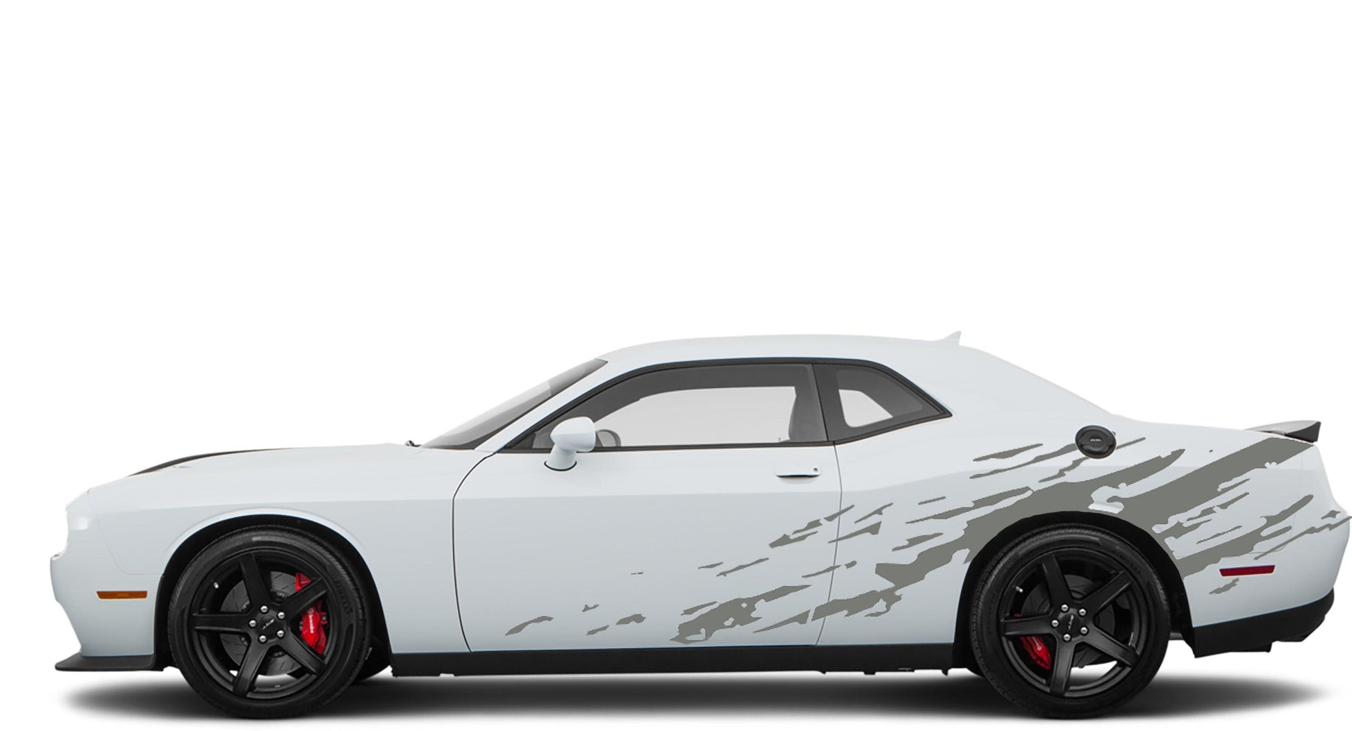 Dodge Challenger R/T SRT (2008-2023) Custom Vinyl Decal Graphics - Mud Splash Side Kit (Pair) - Jkprostickers