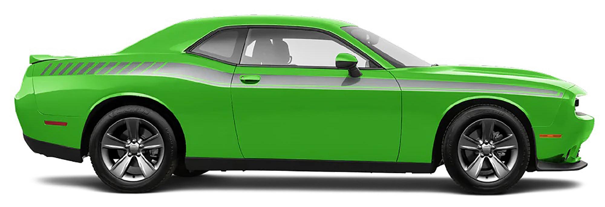 Dodge Challenger (All Models and Makes) | Custom Decals, Graphics and Stickers - Long Side Stripe - Jkprostickers