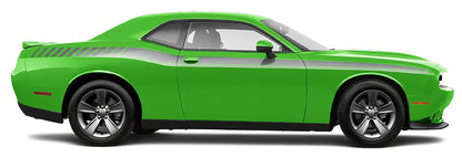 green car gray Long Side Stripe Decals