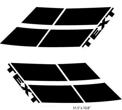  Dodge Challenger Hood Marks Decals