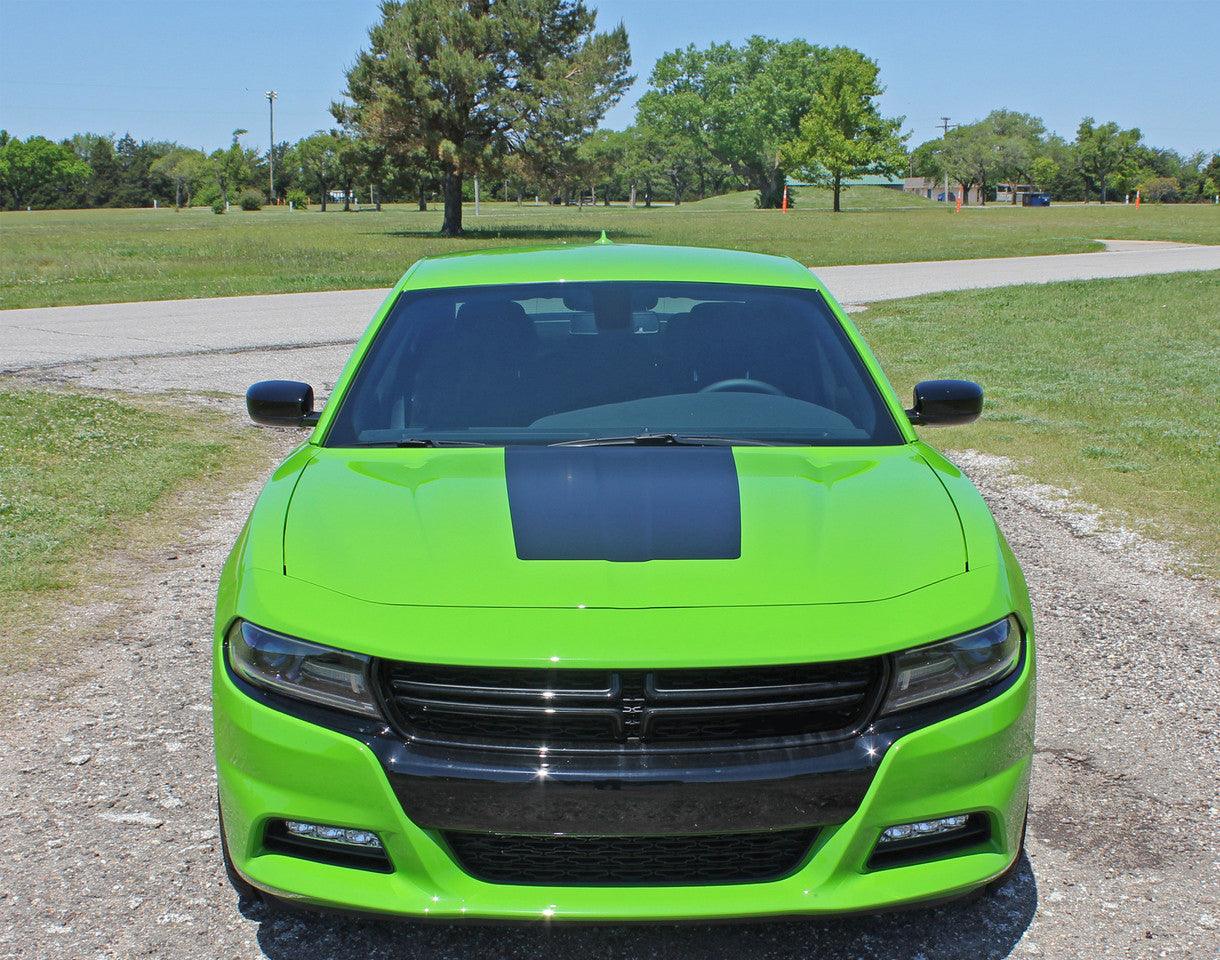 Dodge Charger (2015 to 2022) | Custom Decals, Graphics and Stickers - Daytona Style Hood Decal - Jkprostickers