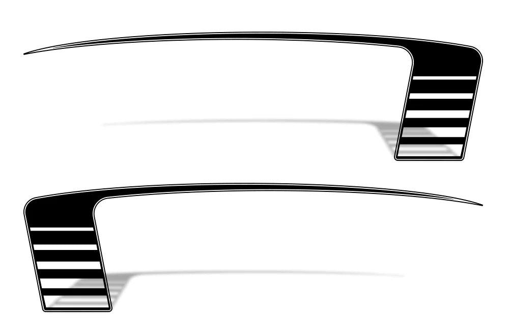 Dodge Ram 1500/2500/3500 (2009-2018) Custom Decals, Graphics and Stickers - Hocky Bed Stripe - Jkprostickers