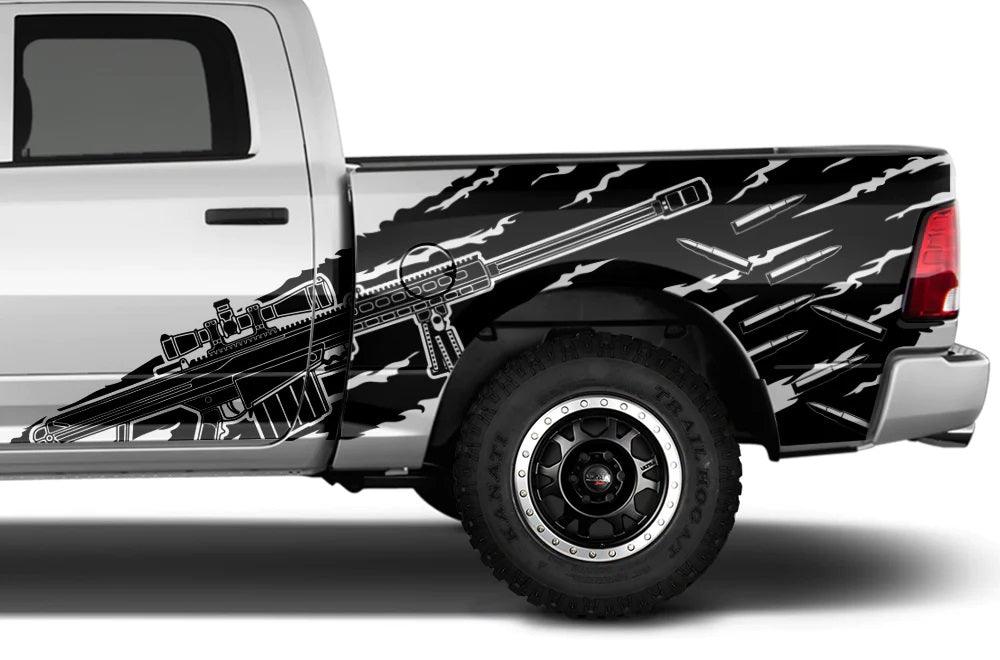    dodge_ram_1500_2500_3500_2009-2018_custom_vinyl_wrap_sniper_style_side_bed_decal_kit