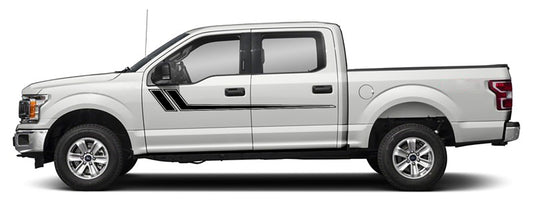 Ford F-150 Upper Door Stripes Decals (Pair) : Vinyl Graphics Kit Fits (2015-2020)