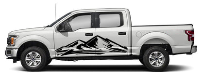 Ford F-150 Giant Mountain Mount Door Decals (Pair) : Vinyl Graphics Kit Fits (2015-2020)