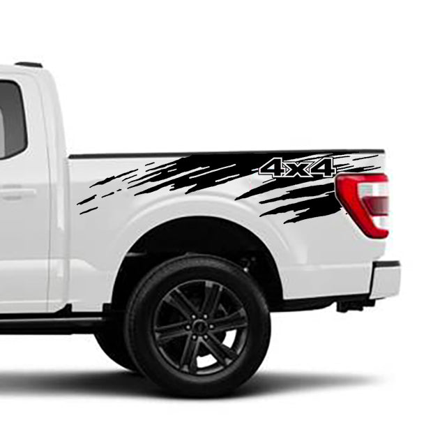 Ford F-150 Mudslinger Bed Decals (Pair) : Vinyl Graphics Kit Fits (202