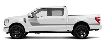 Ford F-150 Hockey Side Stripe Decals (Pair) : Vinyl Graphics Kit Fits (2021-2023)