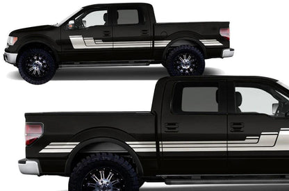 Ford F-150 (2009-2014) | Custom Decals, Graphics and Stickers - Rally Stripe Kit - Jkprostickers