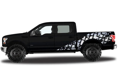 Ford F-150 (2015-2020) | Custom Decals, Graphics and Stickers - Tire Track Kit - Jkprostickers