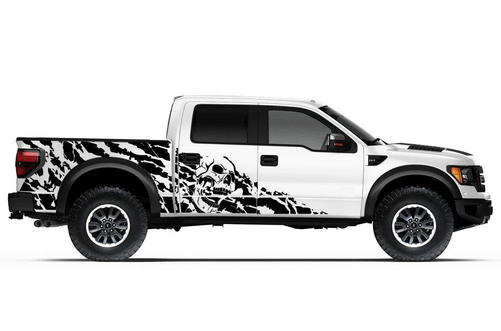 Ford F-150 SVT Raptor Nightmare Side Decals (Pair) : Vinyl Graphics Kit Fits (2010-2014)
