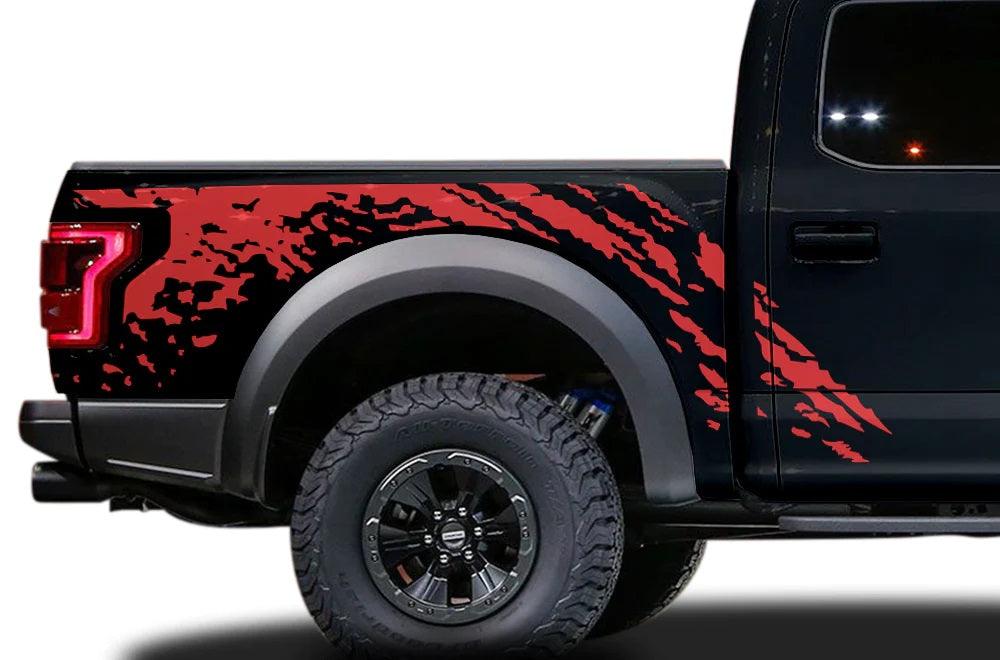 Ford F-150 SVT Raptor (2017-2020) Custom Vinyl Decals, Graphics and Stickers - Mud Splash Wrap Kit - Jkprostickers