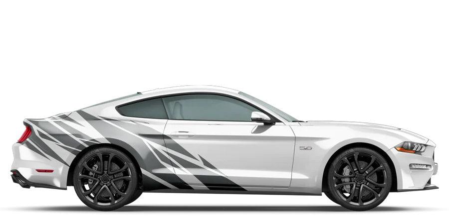 Ford Mustang (2005 to 2014) Custom Decals, Graphics and Stickers - Warlord Fender Wrap Kit - Jkprostickers