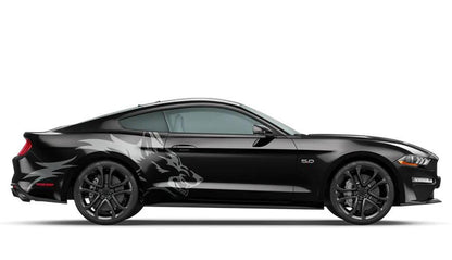 Ford Mustang (2005 to 2022) Custom Decals, Graphics and Stickers - Coyote Fender Wrap Kit - Jkprostickers