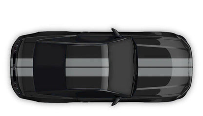 Ford Mustang (2005 to 2022) Custom Decal, Graphics and Stickers - Double Contoured Full Body Stripes - Jkprostickers