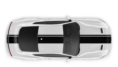 Ford Mustang (2005 to 2022) Custom Decals, Graphics and Stickers - Euro Full Body Racing Strips - Jkprostickers